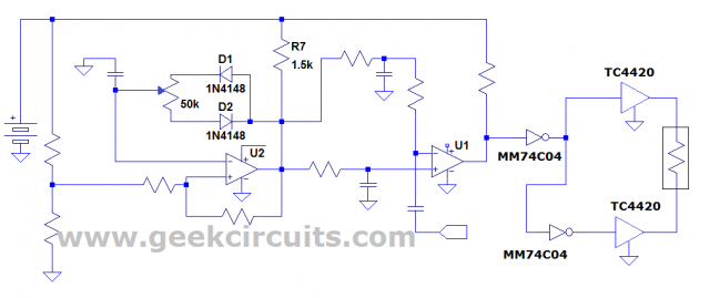 Duty factor correction circuit for LM319